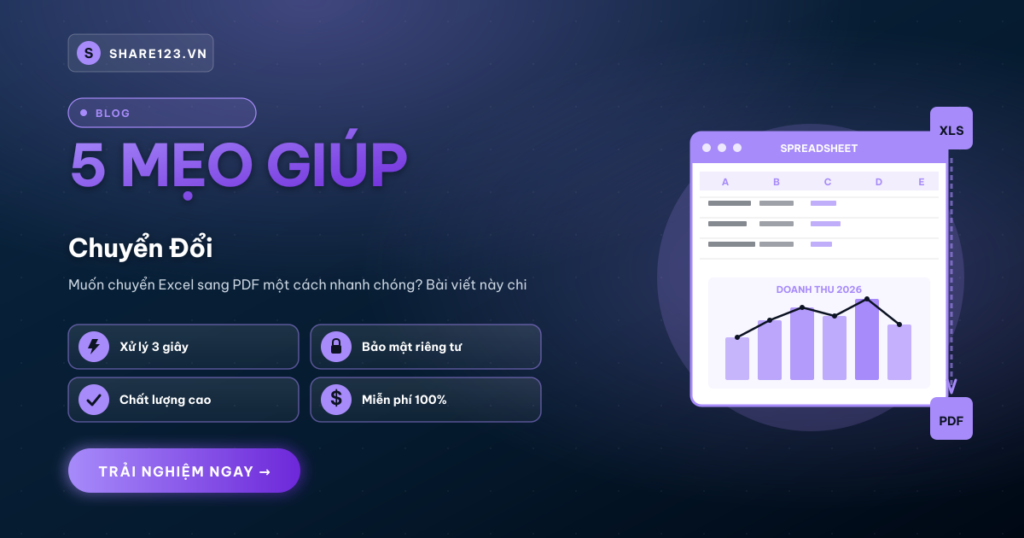 5 Mẹo Giúp Chuyển Đổi Excel Sang PDF Nhanh Chóng và Hiệu Quả
