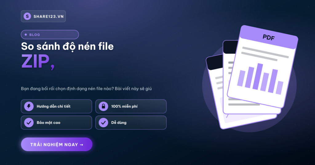 So sánh độ nén file: ZIP, RAR, 7Z, TAR - Cái nào tốt nhất?