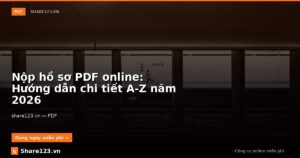 Nộp hồ sơ PDF online: Hướng dẫn chi tiết A-Z năm 2026