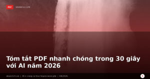 Tóm tắt PDF nhanh chóng trong 30 giây với AI năm 2026