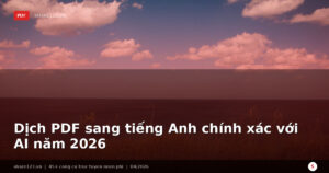 Dịch PDF sang tiếng Anh chính xác với AI năm 2026