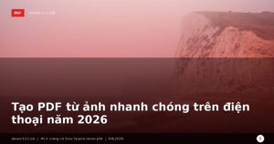 Tạo PDF từ ảnh nhanh chóng trên điện thoại năm 2026